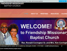 Tablet Screenshot of friendshipmbcindy.org